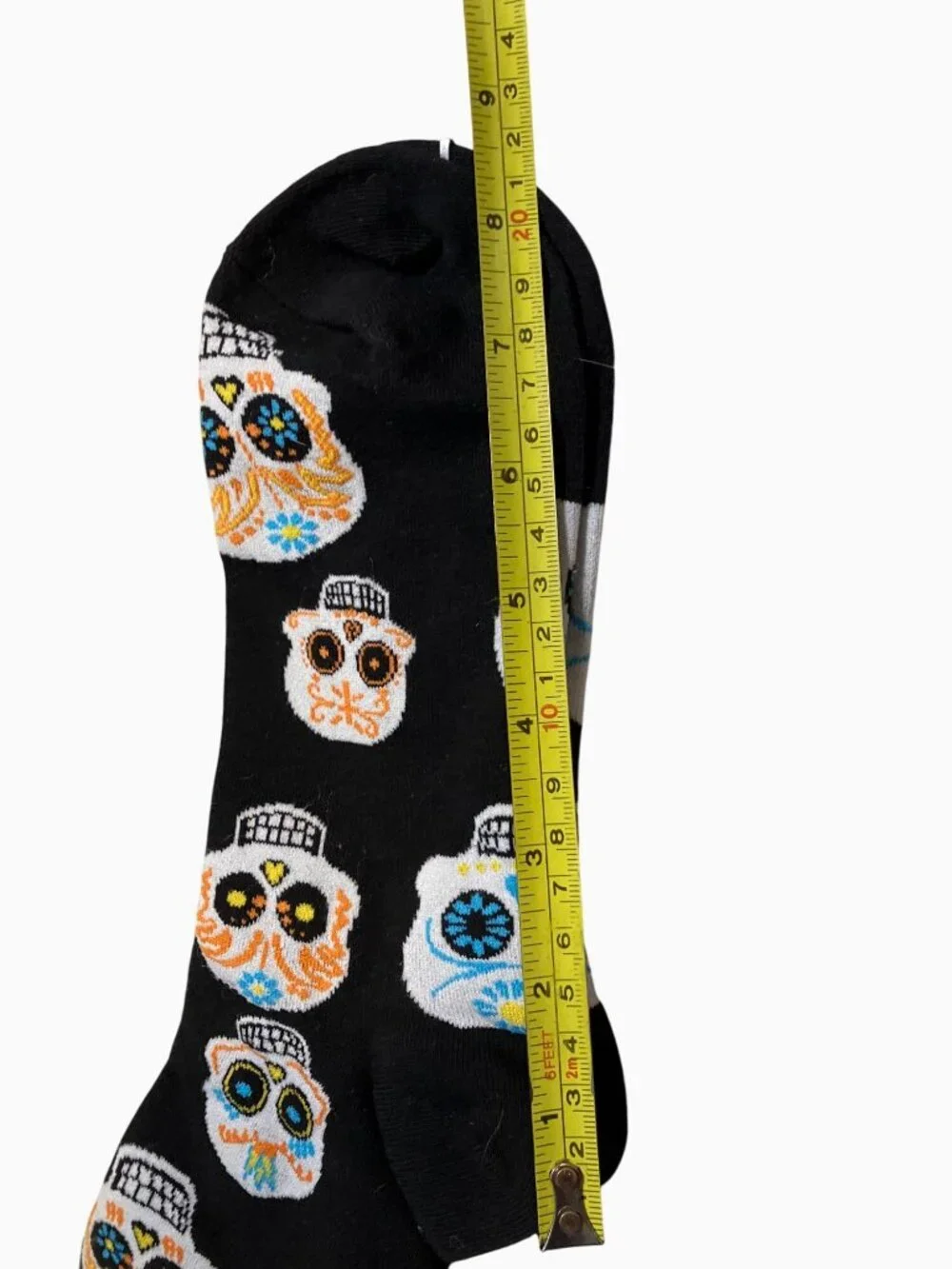 Dia De Los Muertos Halloween Crew Socks One Size Fits Most Polyester & Nylon Mix